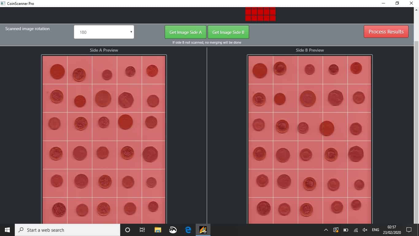 Fast, cropped and rotated scans of coins and other collectables for ...