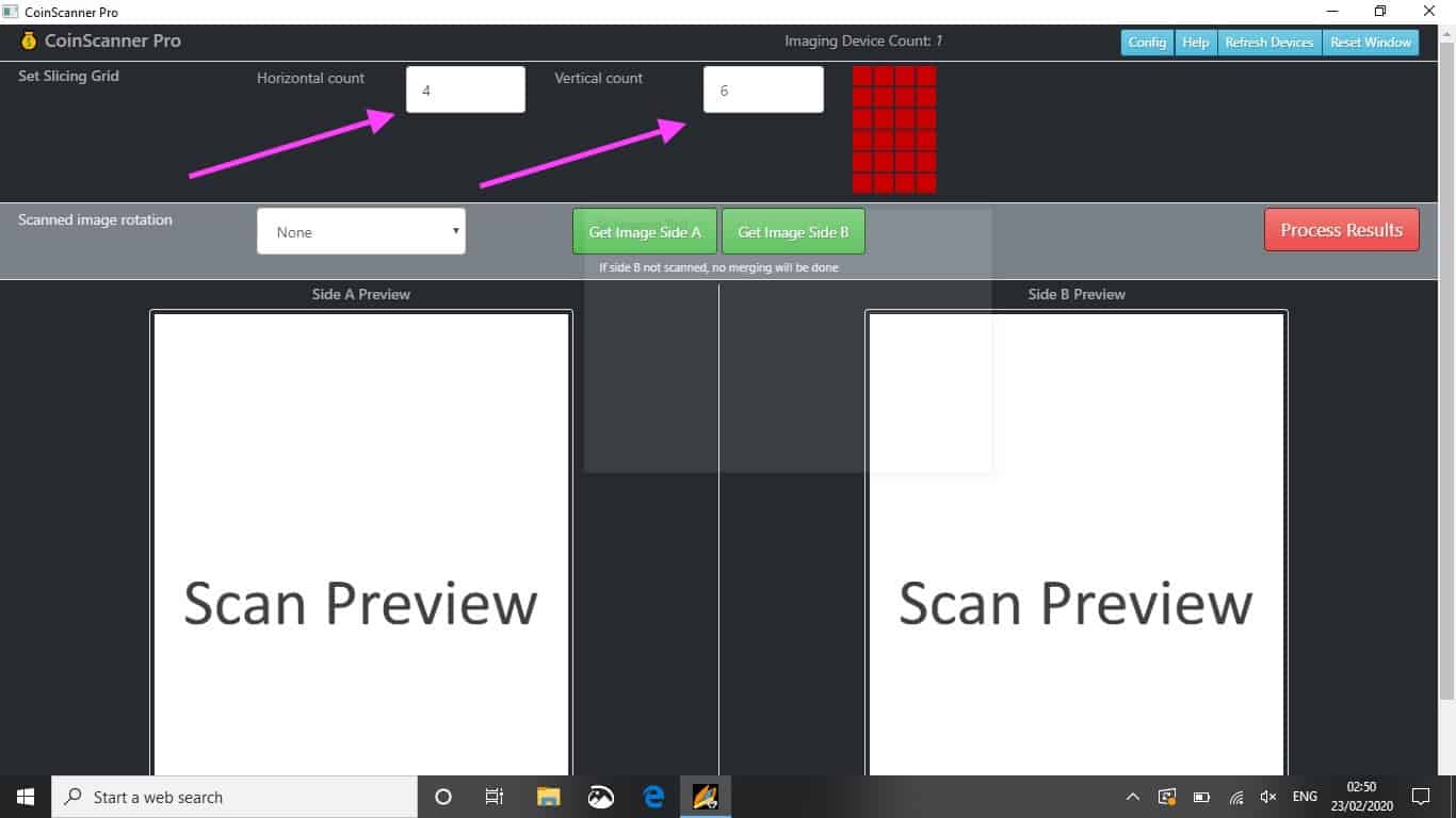 Fast, cropped and rotated scans of coins and other collectables for ...